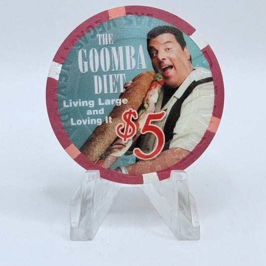 Riviera Las Vegas Nevada 2006 'Goomba Diet' LE $5 Casino Chip E8328