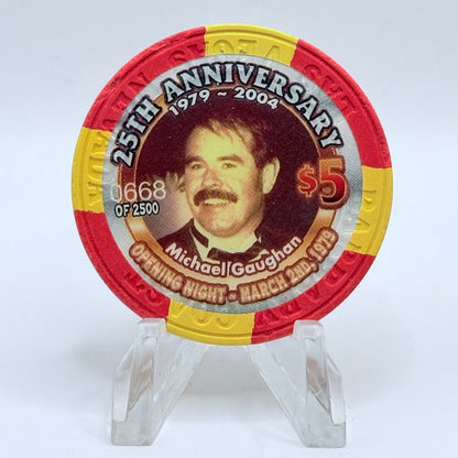Barbary Coast Las Vegas Nevada 2004 '25th Anniversary Michael Gaughan' LE $5 Casino Chip E0060