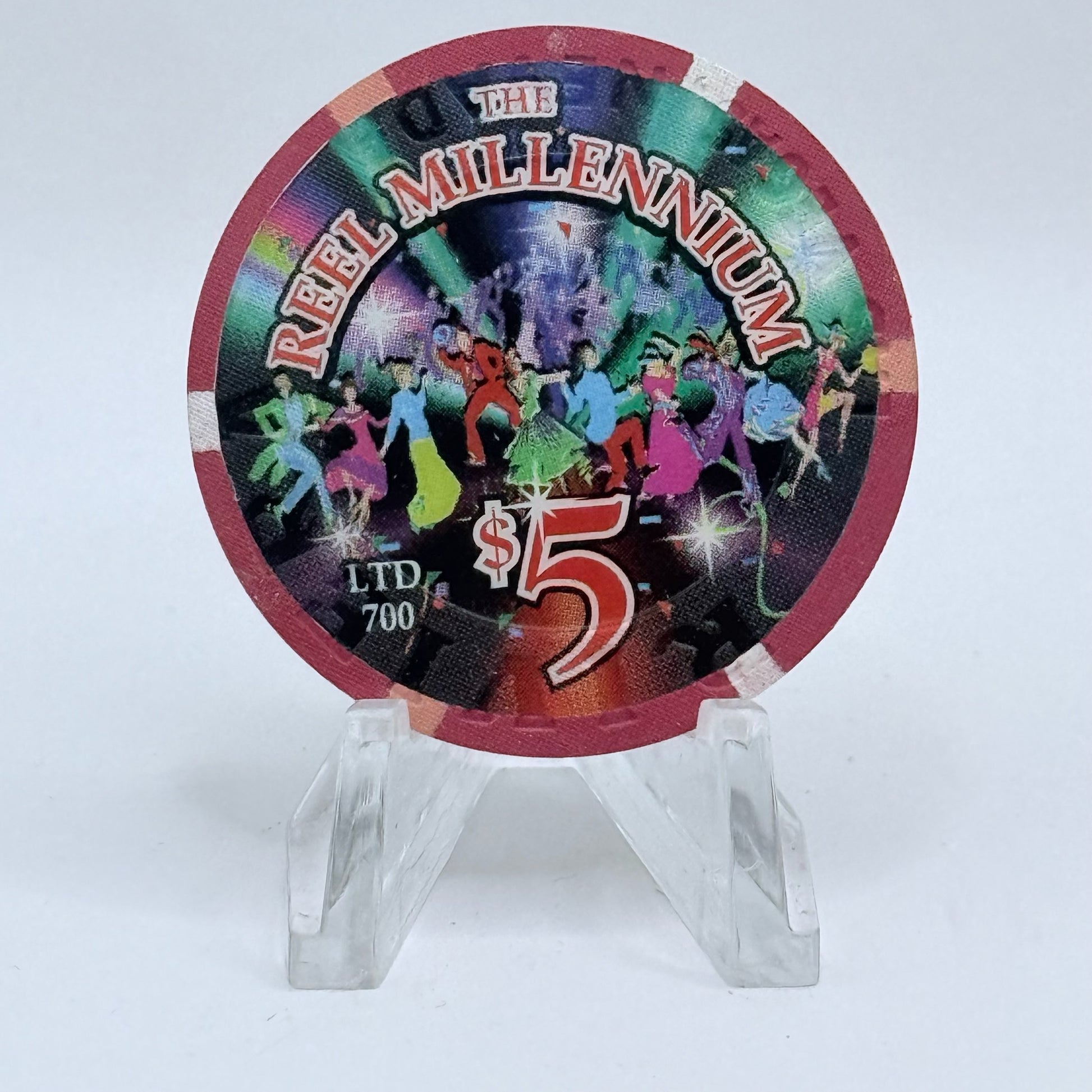 Riviera Las Vegas Nevada 2000 'The Reel Millennium' LE $5 Casino Chip V7457