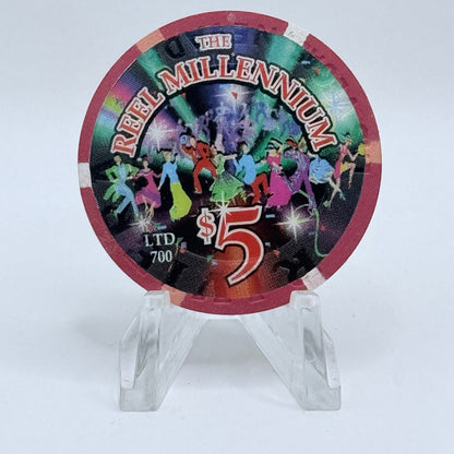 Riviera Las Vegas Nevada 2000 'The Reel Millennium' LE $5 Casino Chip V7457