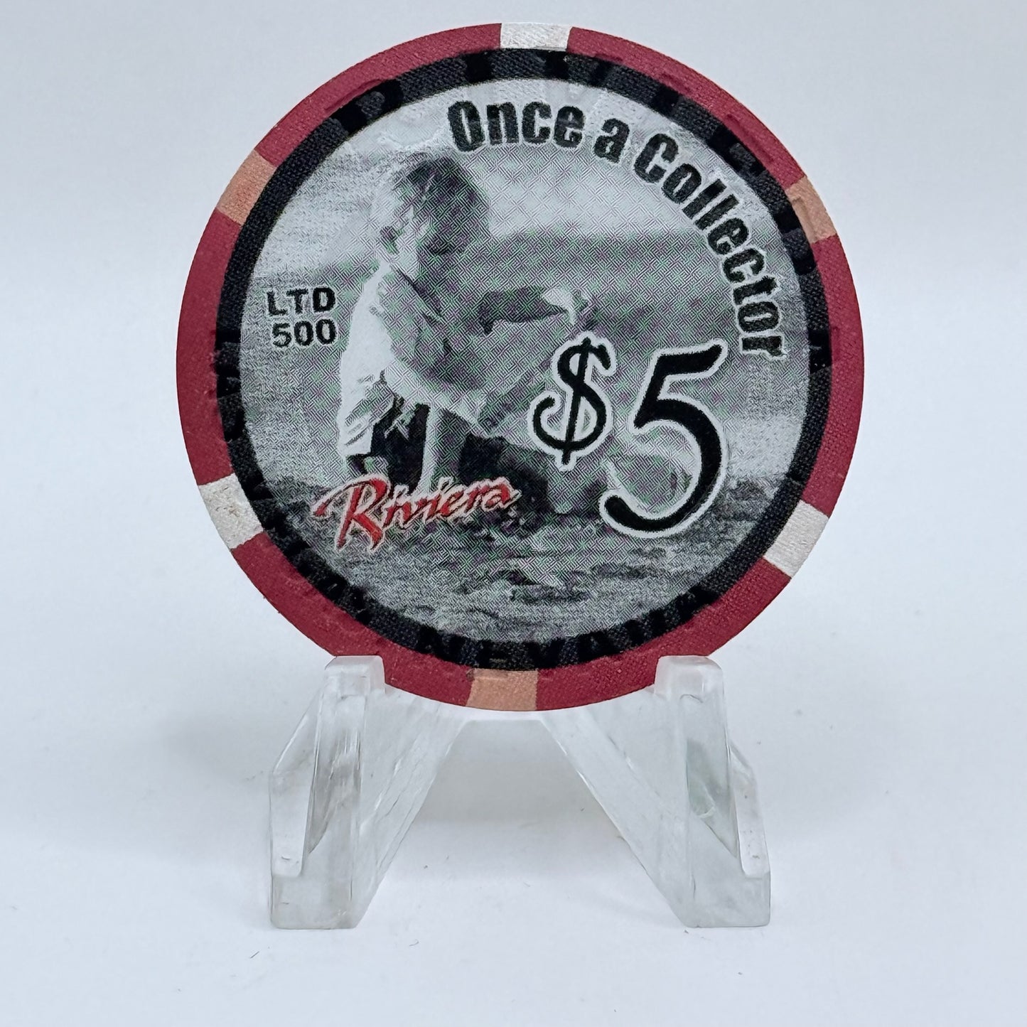 Riviera Las Vegas Nevada 2002 'Once A Collector, Always A Collector' LE $5 Casino Chip E2392