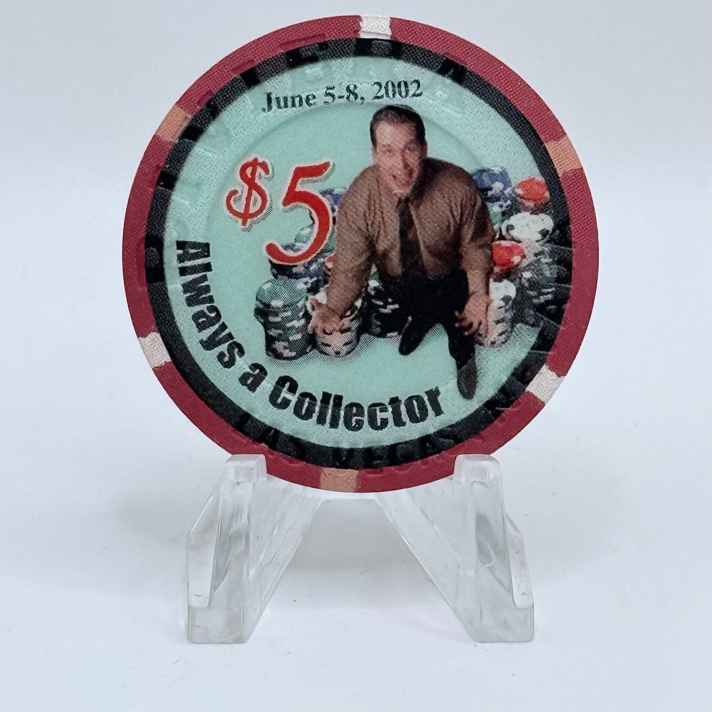 Riviera Las Vegas Nevada 2002 'Once A Collector, Always A Collector' LE $5 Casino Chip E2392