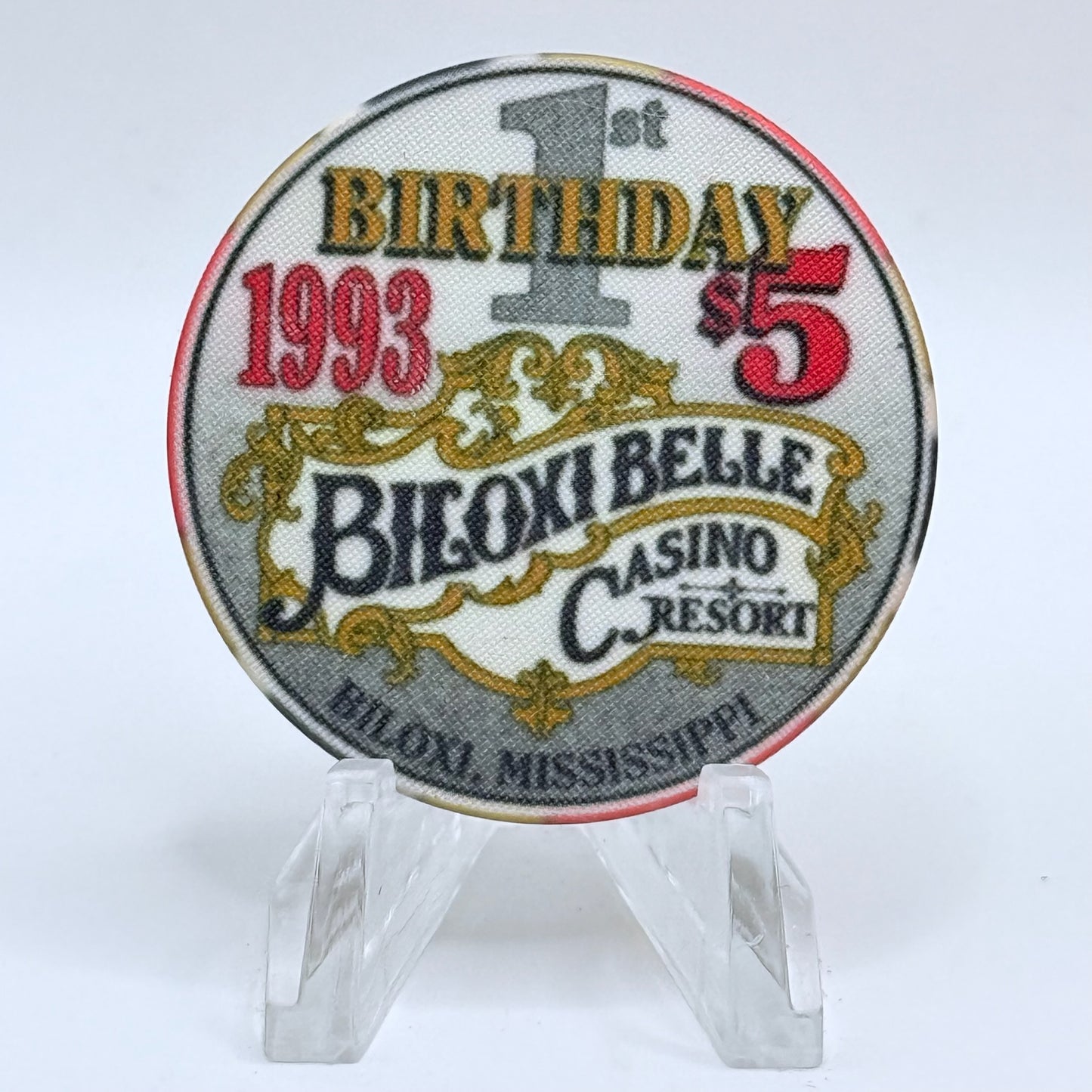 Biloxi Belle Biloxi Mississippi 1993 Series 1 LE $5 Casino Chip