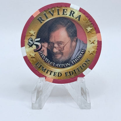 Riviera Las Vegas Nevada 2001 'Blood, Sweat & Tears' LE $5 Casino Chip V9640
