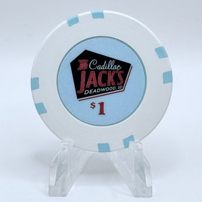 Cadillac Jack's Deadwood South Dakota 2003 $1 Casino Chip D1200