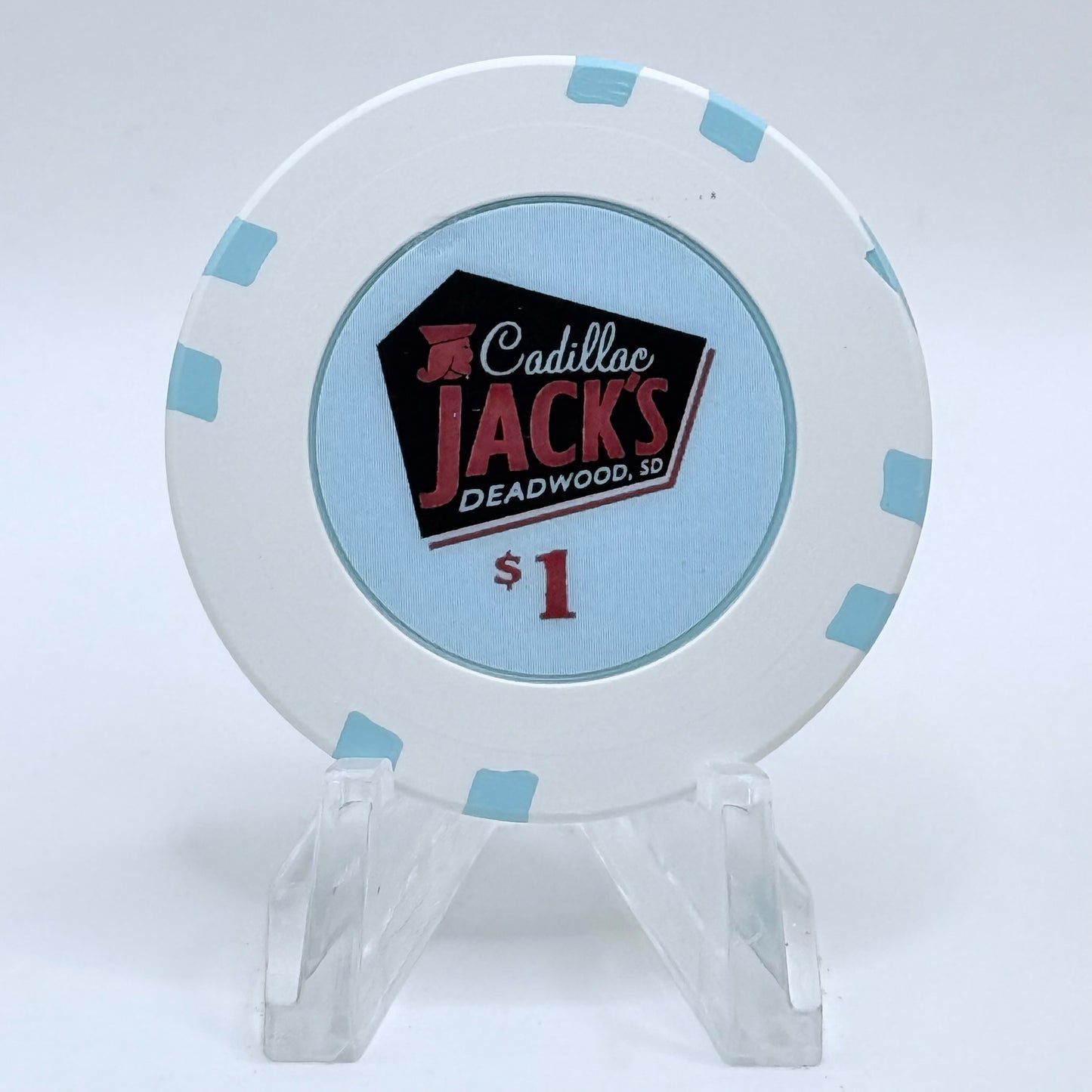 Cadillac Jack's Deadwood South Dakota 2003 $1 Casino Chip D1200