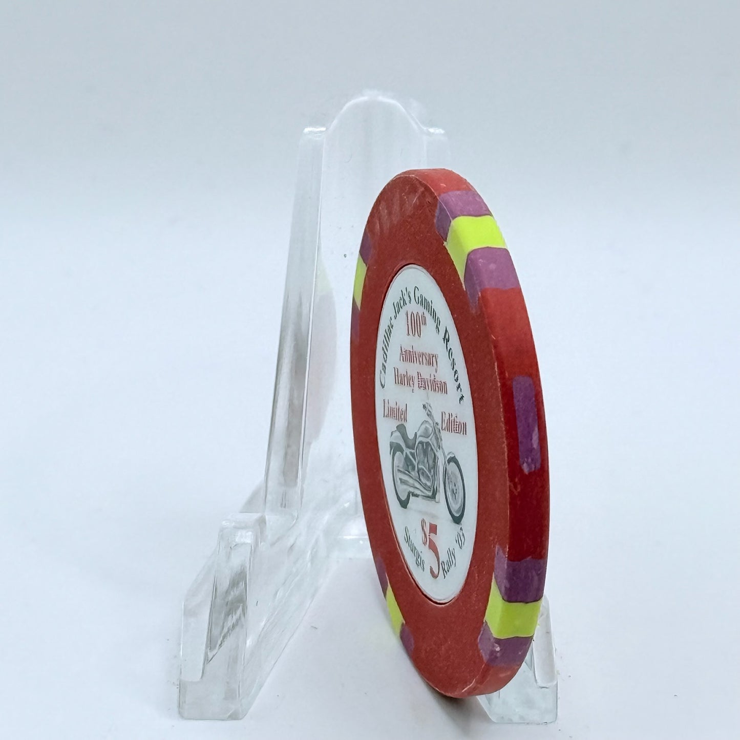 Cadillac Jack's Deadwood South Dakota 2003 LE $5 Casino Chip D1200