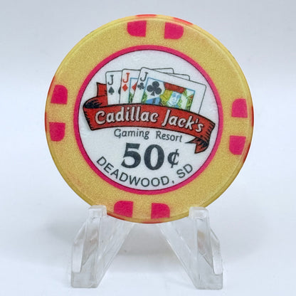 Cadillac Jack's Deadwood South Dakota 2015 $0.50 Casino Chip