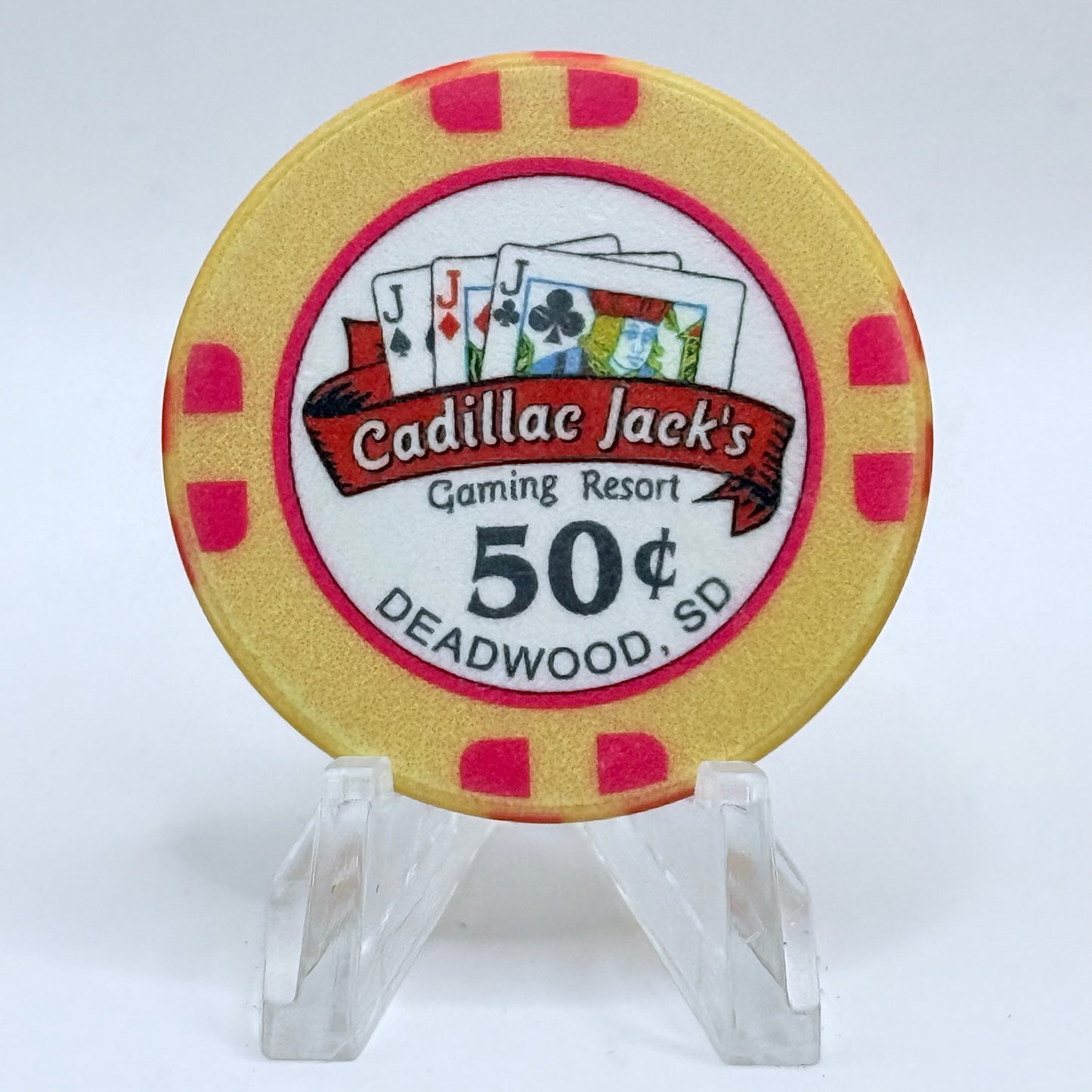 Cadillac Jack's Deadwood South Dakota 2015 $0.50 Casino Chip