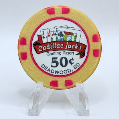 Cadillac Jack's Deadwood South Dakota 2015 $0.50 Casino Chip