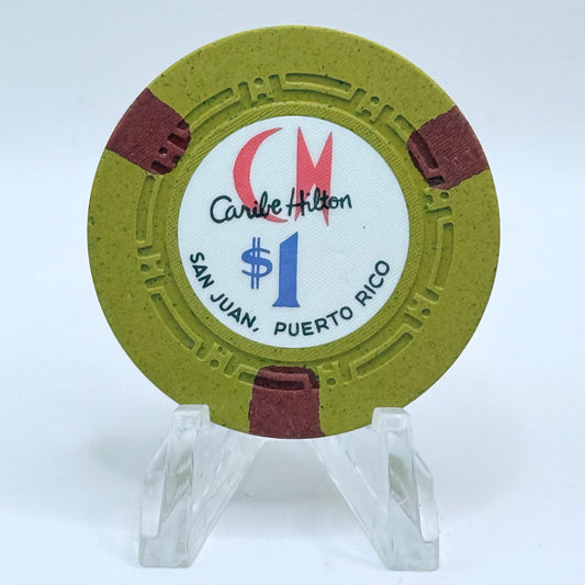 Caribe Hilton San Juan Puerto Rico Series 1 $1 Casino Chip