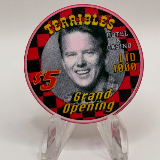 Terrible's Hotel Casino Las Vegas Nevada 2000 'Grand Opening' LE $5 Casino Chip V7422
