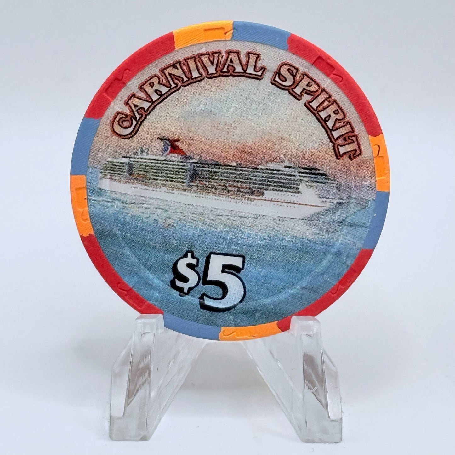 Carnival Spirit cruise ship 'Louis XIV' $5 Casino Chip