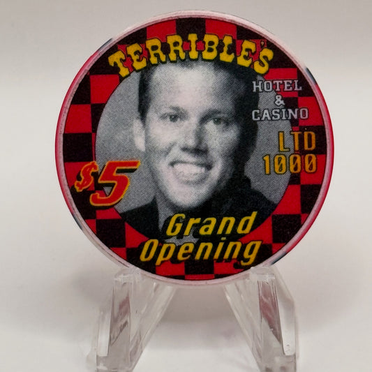 Terrible's Hotel Casino Las Vegas Nevada 2000 'Grand Opening' LE $5 Casino Chip V7423