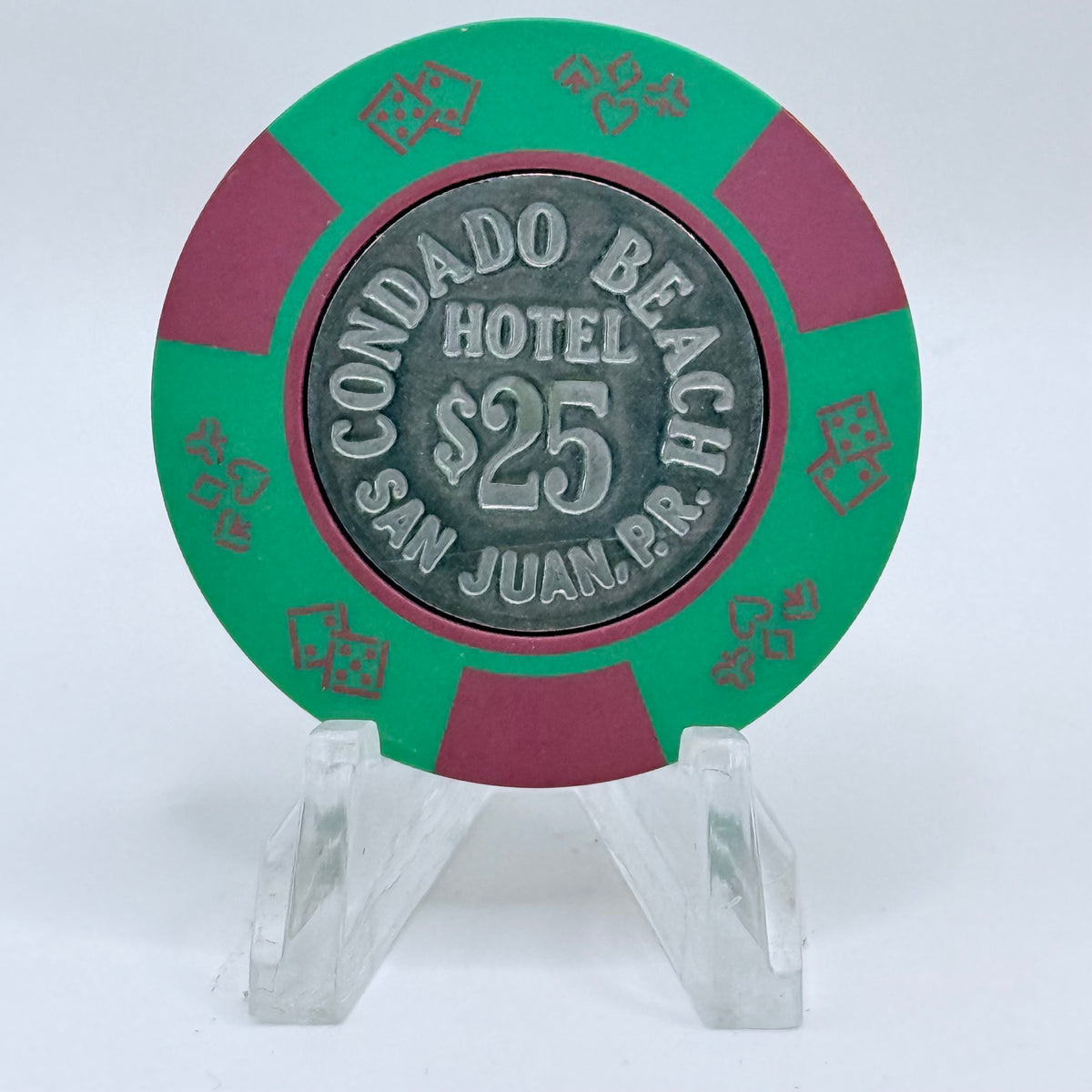 Condado Beach San Juan Puerto Rico Series 5 $25 Casino Chip