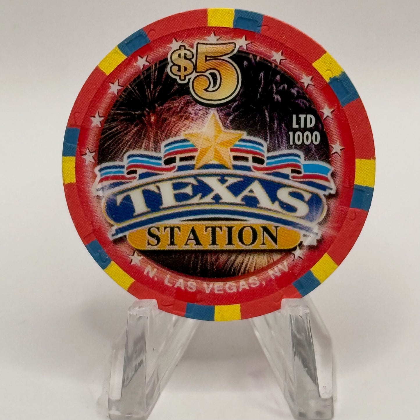 Texas Station N. Las Vegas Nevada 2006 '30th Anniversary' LE $5 Casino Chip E6136