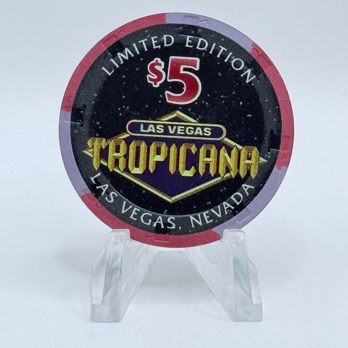 Tropicana Las Vegas Nevada 1998 'Libra' Series 20 LE $5 Casino Chip V3550