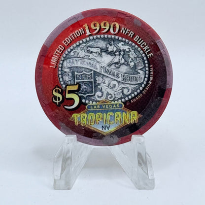 Tropicana Las Vegas Nevada 1996 'National Finals Rodeo' LE $5 Casino Chip N9237