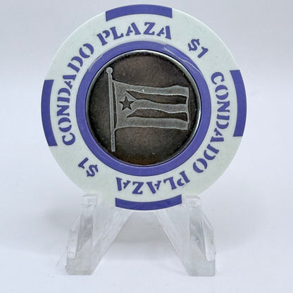 Condado Plaza San Juan Puerto Rico Series 1 $1 Casino Chip