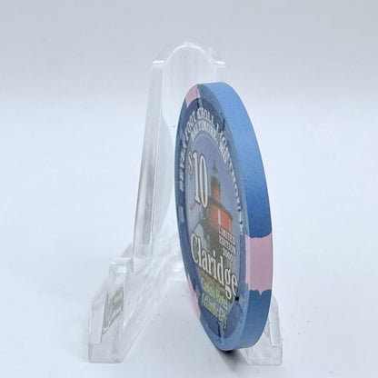 Claridge Atlantic City New Jersey 2000 'Seven Foot Knoll Lighthouse' LE $10 Casino Chip