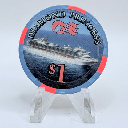 Diamond Princess Princess Cruises Wet Chips 2004 $1 Casino Chip