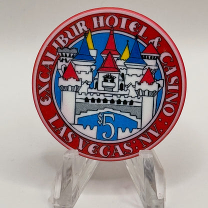 Excalibur Las Vegas Nevada 2003 'March' LE $5 Casino Chip E0413