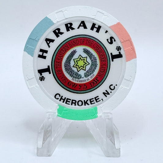 Harrah's Cherokee North Carolina $1 Casino Chip
