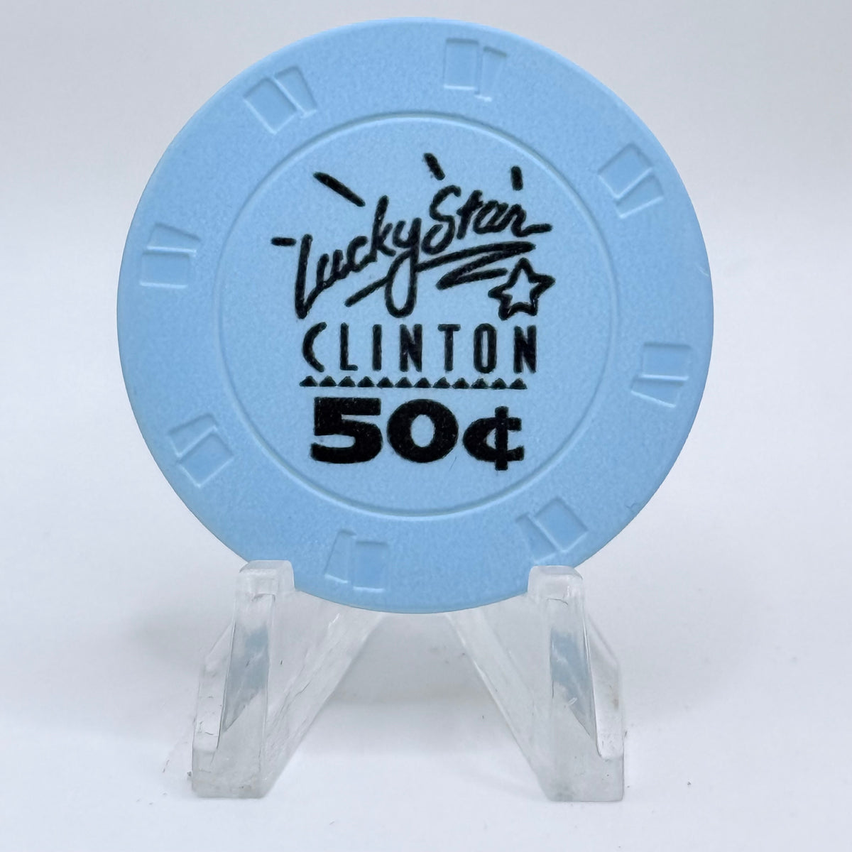 Lucky Star Clinton Oklahoma $0.50 Casino Chip