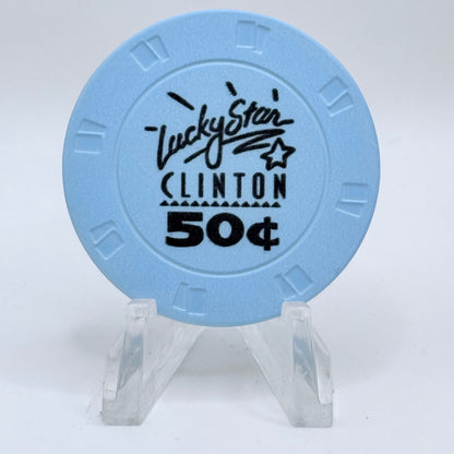 Lucky Star Clinton Oklahoma $0.50 Casino Chip