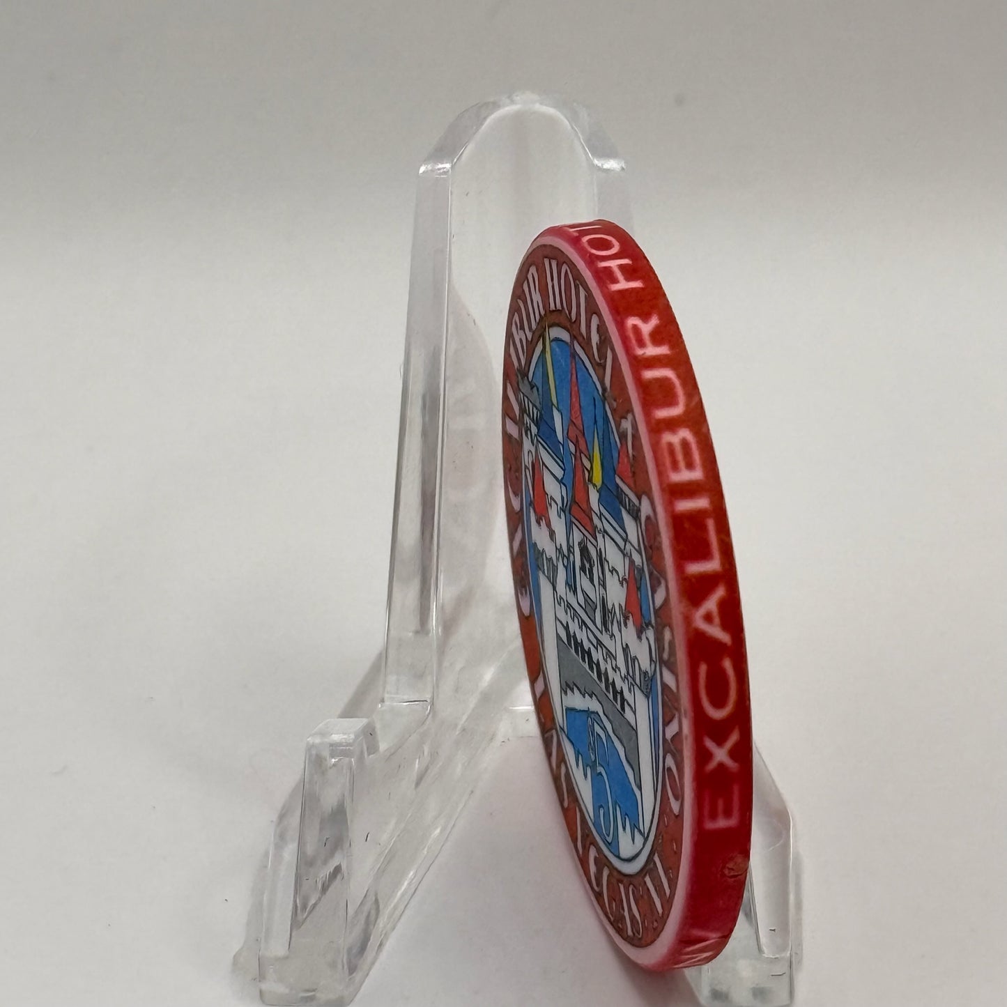 Excalibur Las Vegas Nevada 2002 '12th Birthday June' LE $5 Casino Chip E0399
