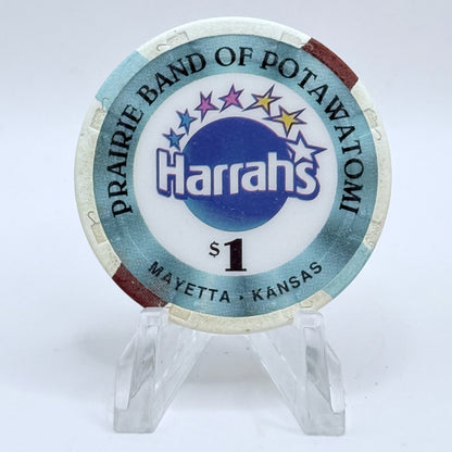 Harrah's Prairie Band Mayetta Kansas 1998 $1 Casino Chip