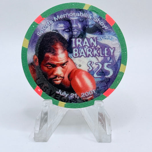 Palace Station Las Vegas Nevada 2001 'Iran Barkley' LE $25 Casino Chip V9357