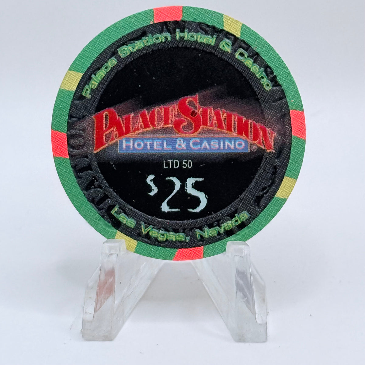 Palace Station Las Vegas Nevada 2001 'Iran Barkley' LE $25 Casino Chip V9357