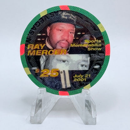 Palace Station Las Vegas Nevada 2001 'Ray Mercer' LE $25 Casino Chip V9359