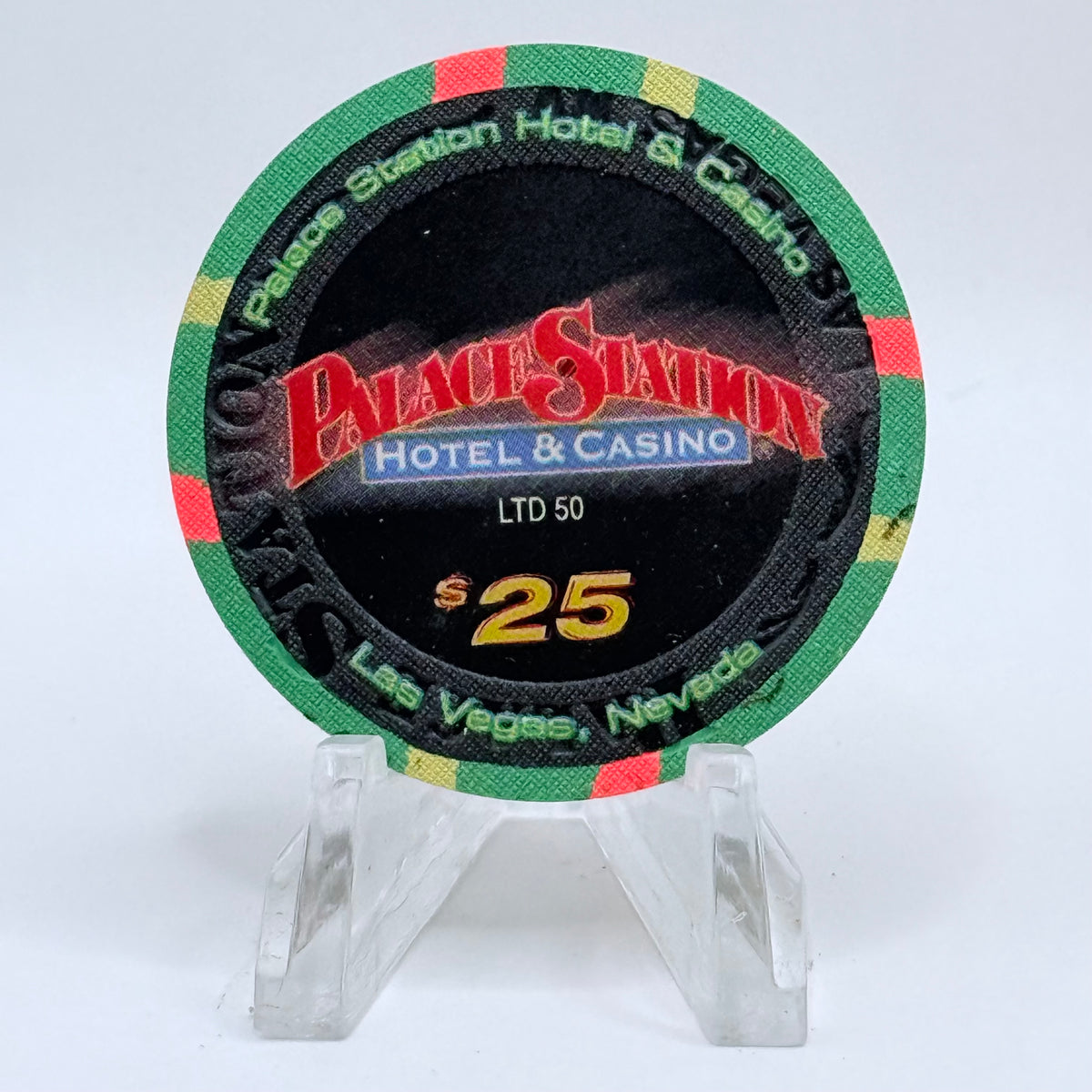 Palace Station Las Vegas Nevada 2001 'Ray Mercer' LE $25 Casino Chip V9359