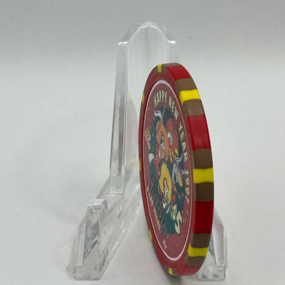Fiesta Rancho N. Las Vegas Nevada 1996 '2nd Anniversary / Happy New Year' LE $5 Casino Chip N8222