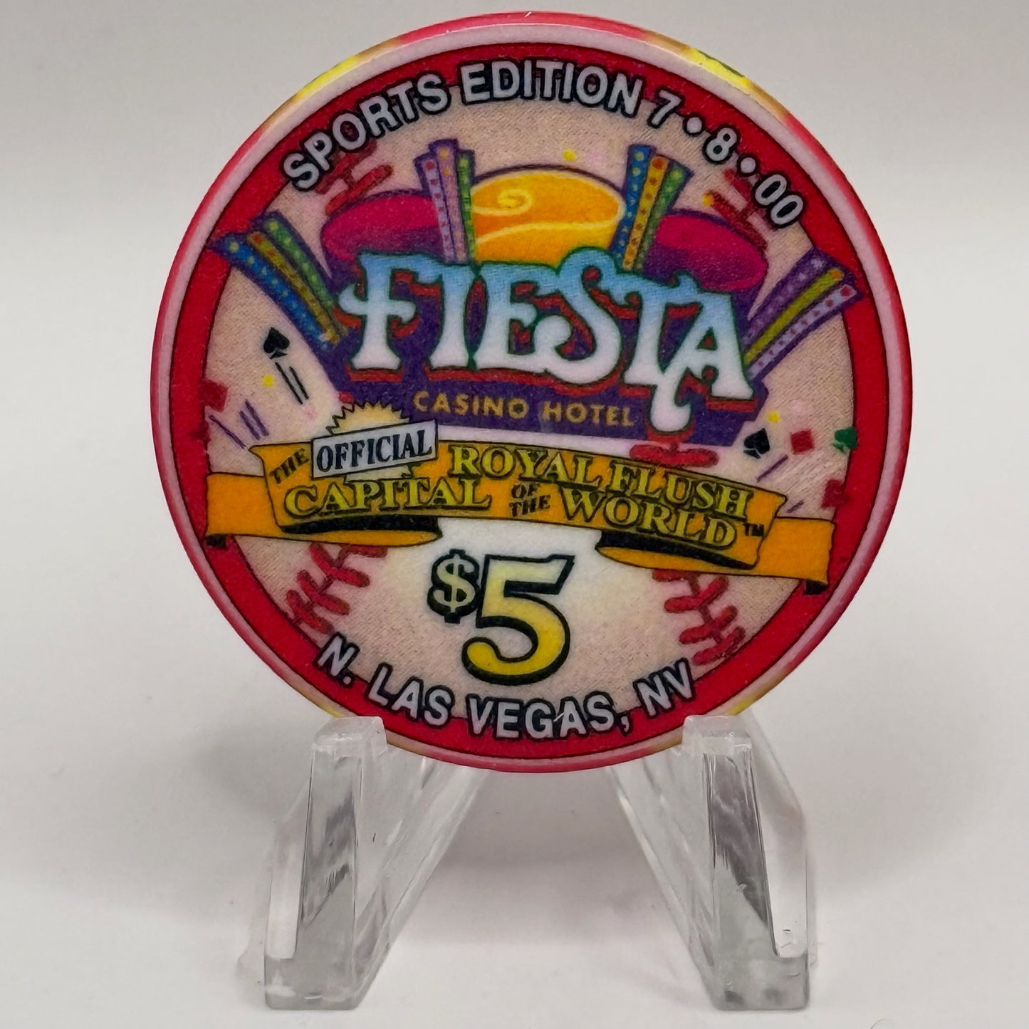 Fiesta Rancho N. Las Vegas Nevada 2000 'Gene Hermanski' LE $5 Casino Chip V4103