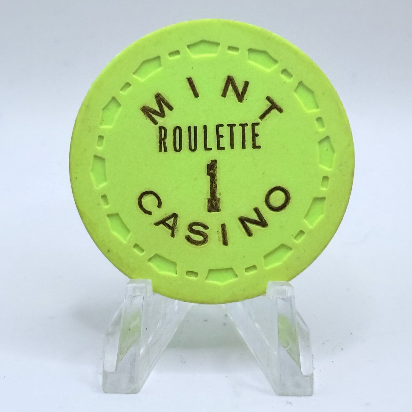 Mint Las Vegas Nevada 1967 Series 201 Roulette Casino Chip N1922