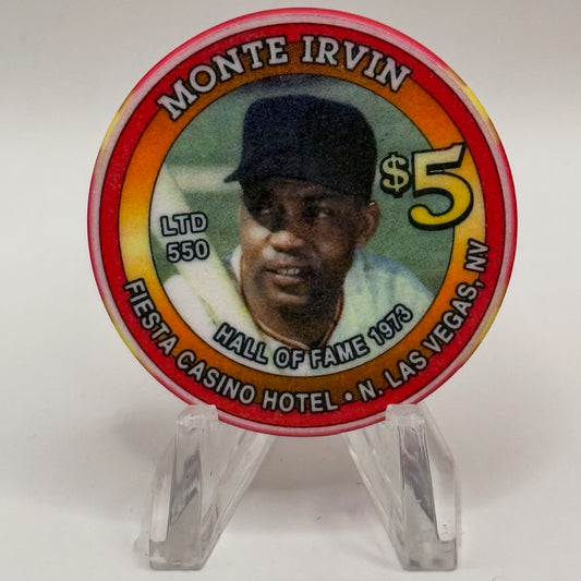 Fiesta Rancho N. Las Vegas Nevada 2000 'Monte Irvin' LE $5 Casino Chip V4901