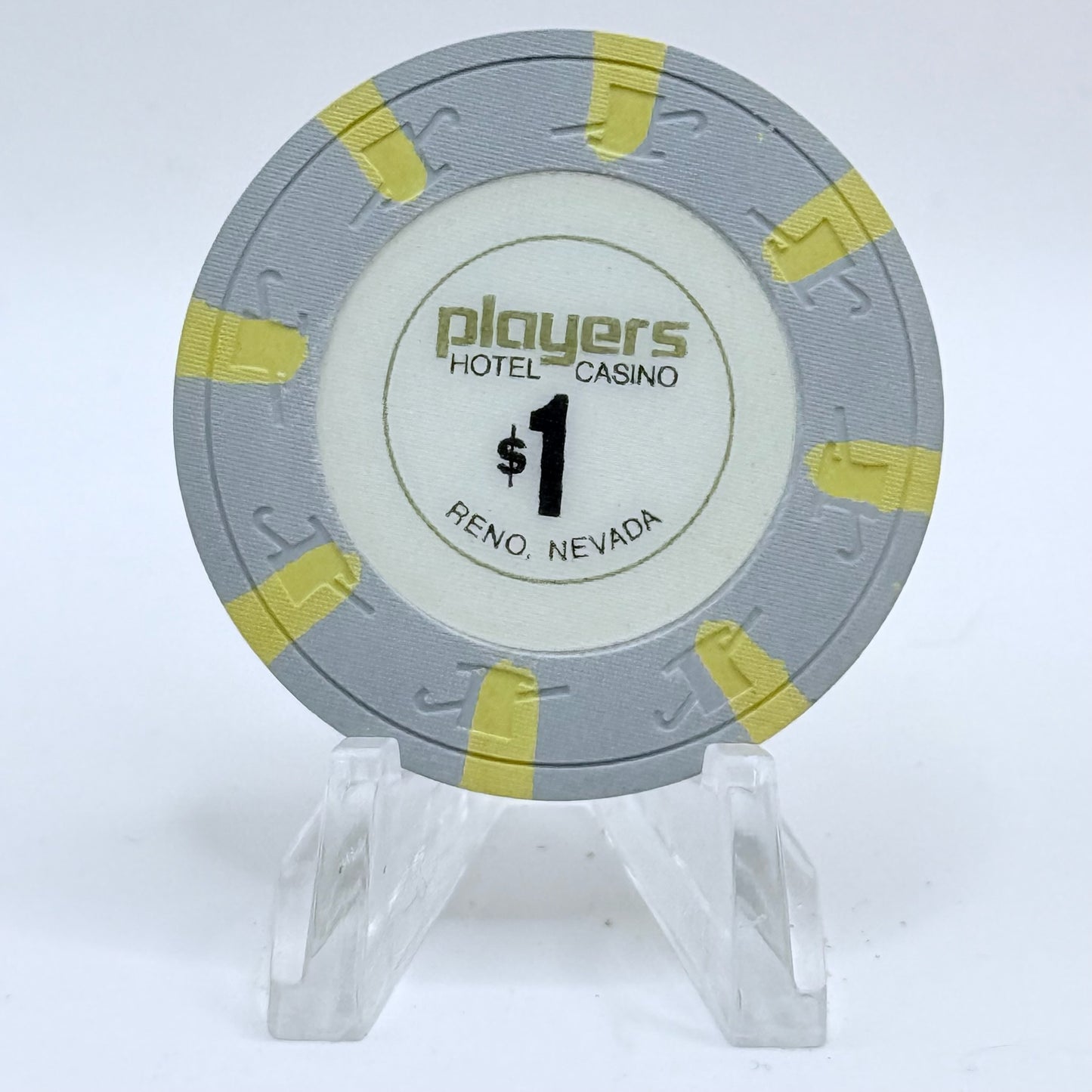 Players Hotel Casino Reno Nevada 1980 $1 Casino Chip N2695