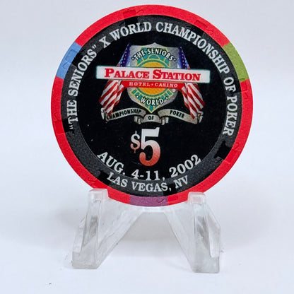 Palace Station Las Vegas Nevada 2002 'Carol Ann Hale' Series 100 LE $5 Casino Chip E1819
