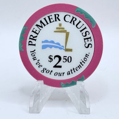 Premier Cruise Line/Big Red Boat Cape Canaveral Florida $2.50 Casino Chip