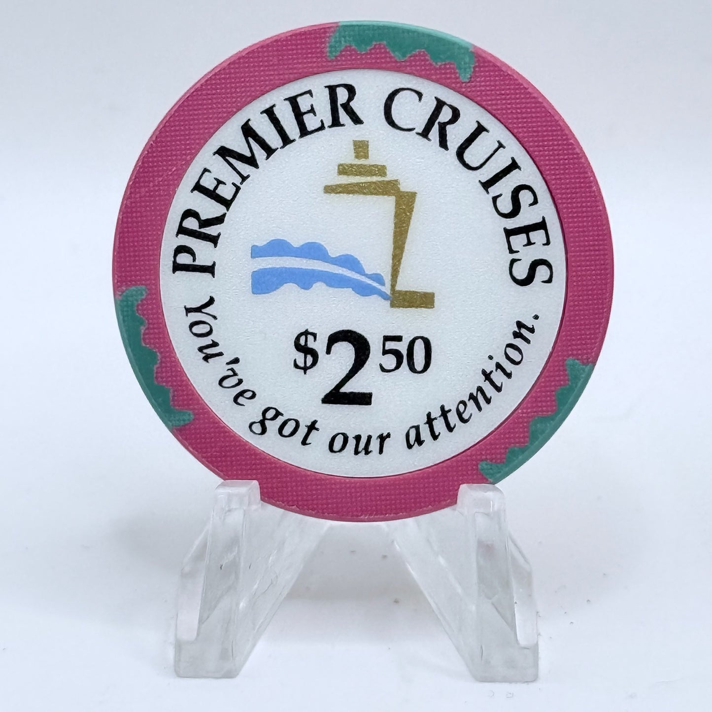 Premier Cruise Line/Big Red Boat Cape Canaveral Florida $2.50 Casino Chip