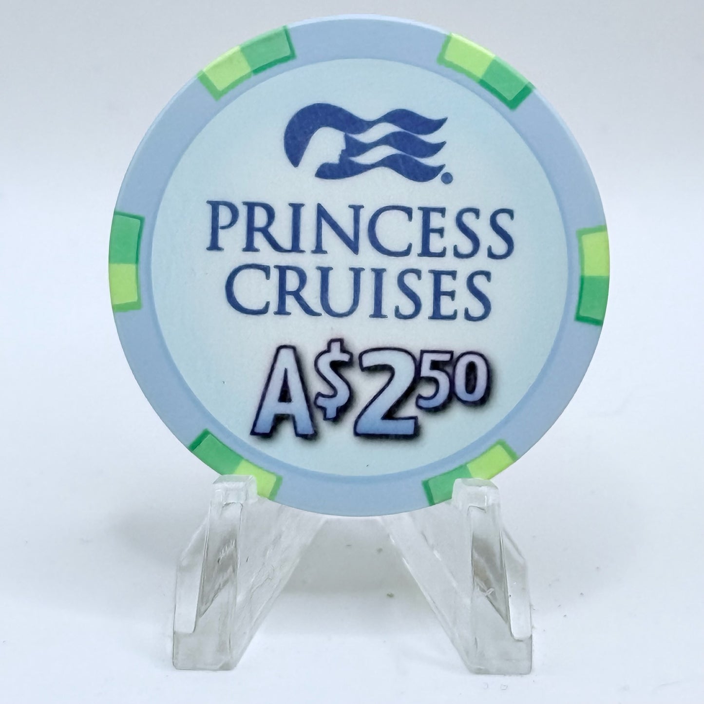Princess Cruises (Generic) Princess Cruises Wet Chips 2012 'Dawn Princess' A$2.50 Casino Chip