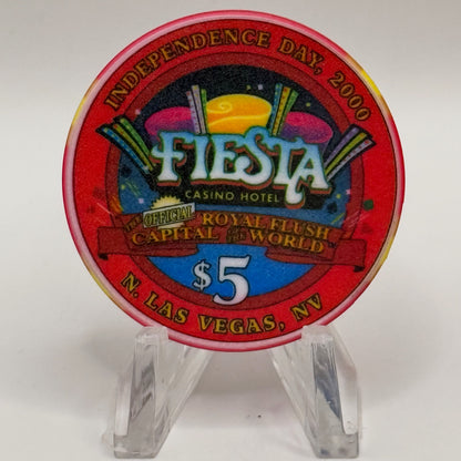 Fiesta Rancho N. Las Vegas Nevada 2000 'Independence Day' LE $5 Casino Chip V4108
