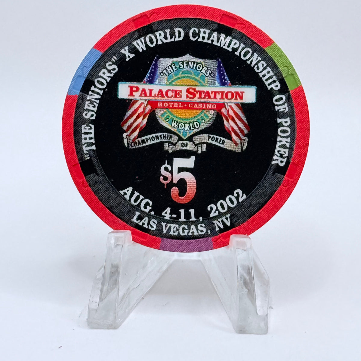 Palace Station Las Vegas Nevada 2002 'Jay Heimowitz' Series 100 LE $5 Casino Chip E1822