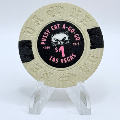 Pussycat a' Go-Go Las Vegas Nevada 1992 'Borland' Series 1 $1 Imitation Chip N5934
