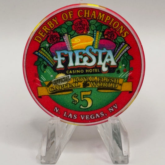 Fiesta Rancho N. Las Vegas Nevada 2000 'Derby Of Champions' LE $5 Casino Chip V4101