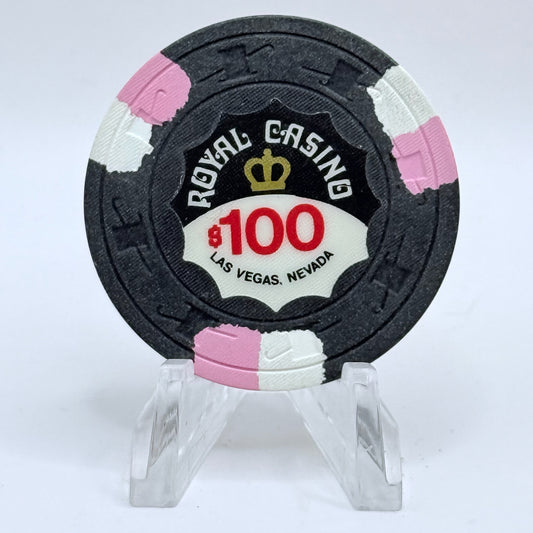 Royal Casino Las Vegas Nevada 1977 $100 Casino Chip N2073