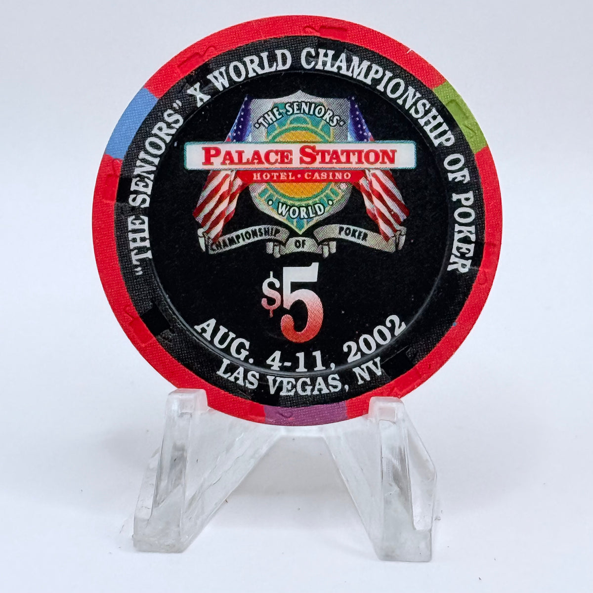 Palace Station Las Vegas Nevada 2002 'Maria Stern' Series 100 LE $5 Casino Chip E1830